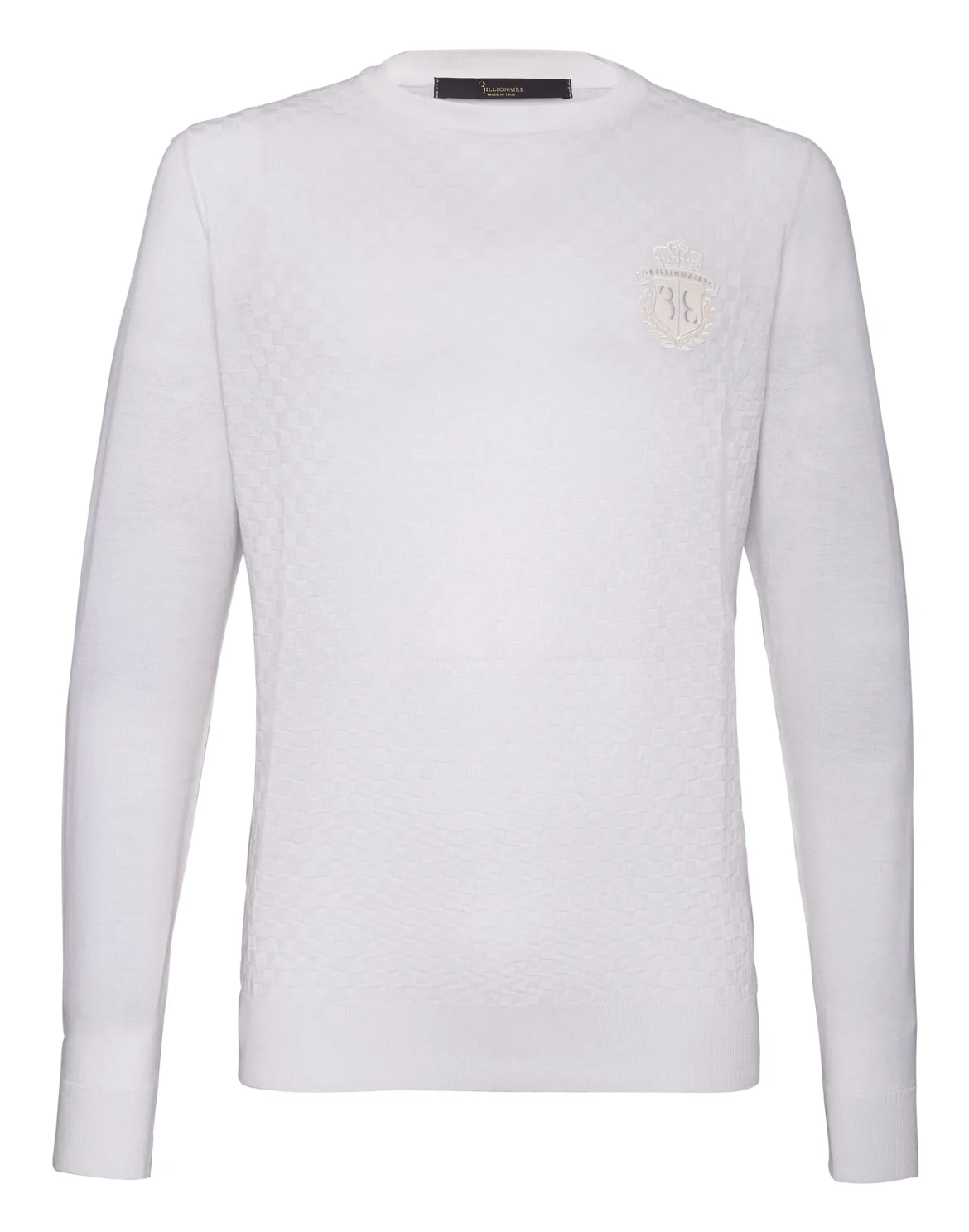 Pullover Round Neck LS Crest, цвет: Белый