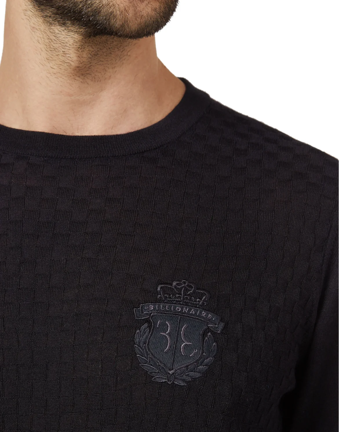 Pullover Round Neck LS Crest, цвет: Черный