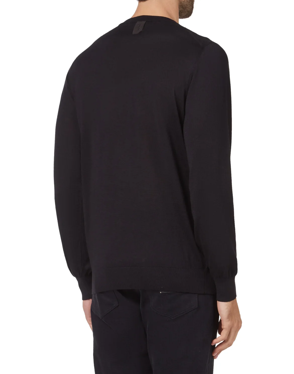 Pullover Round Neck LS Crest, цвет: Черный