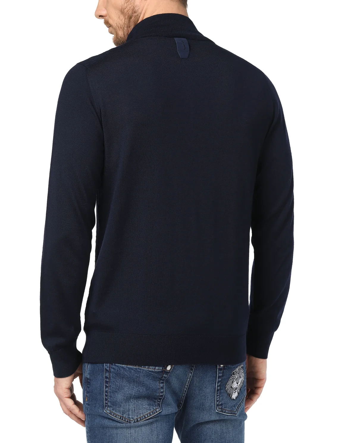Pullover zip mock Crest, цвет: Синий