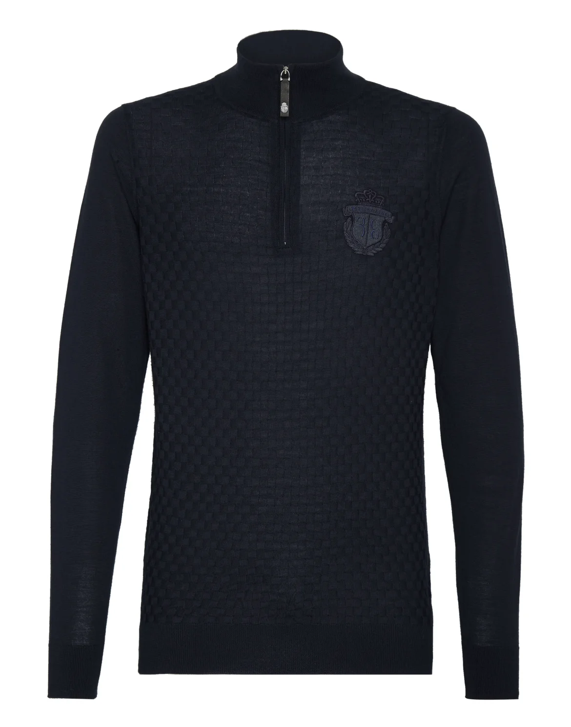 Pullover zip mock Crest, цвет: Синий