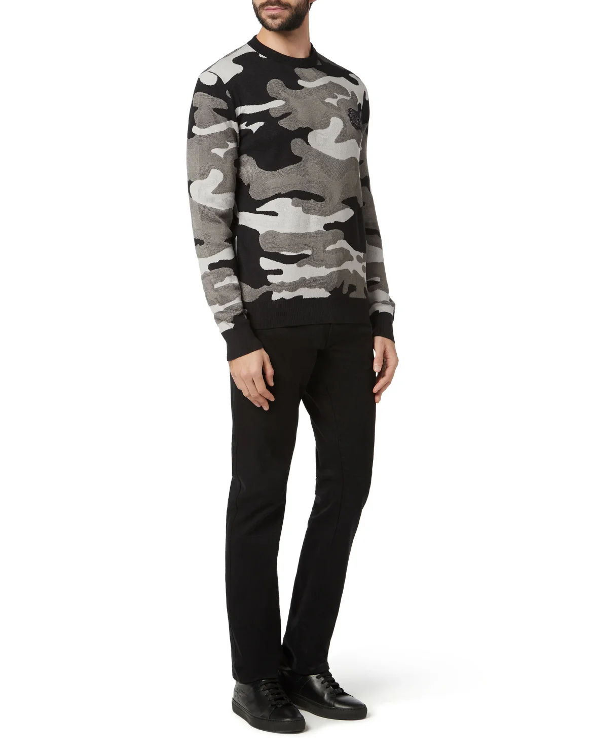 Pullover Round Neck LS Camouflage, цвет: Камуфляж