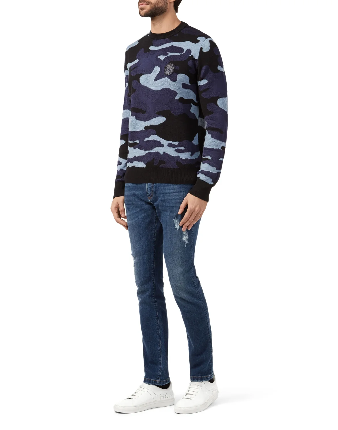 Pullover Round Neck LS Camouflage, цвет: Камуфляж