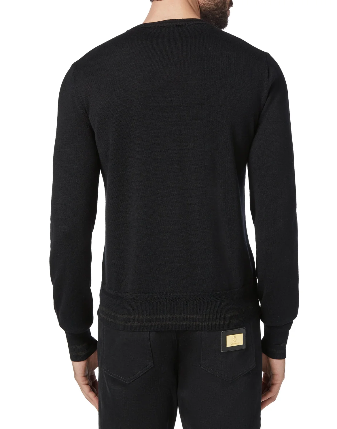 Pullover Round Neck LS Crest, цвет: Черный