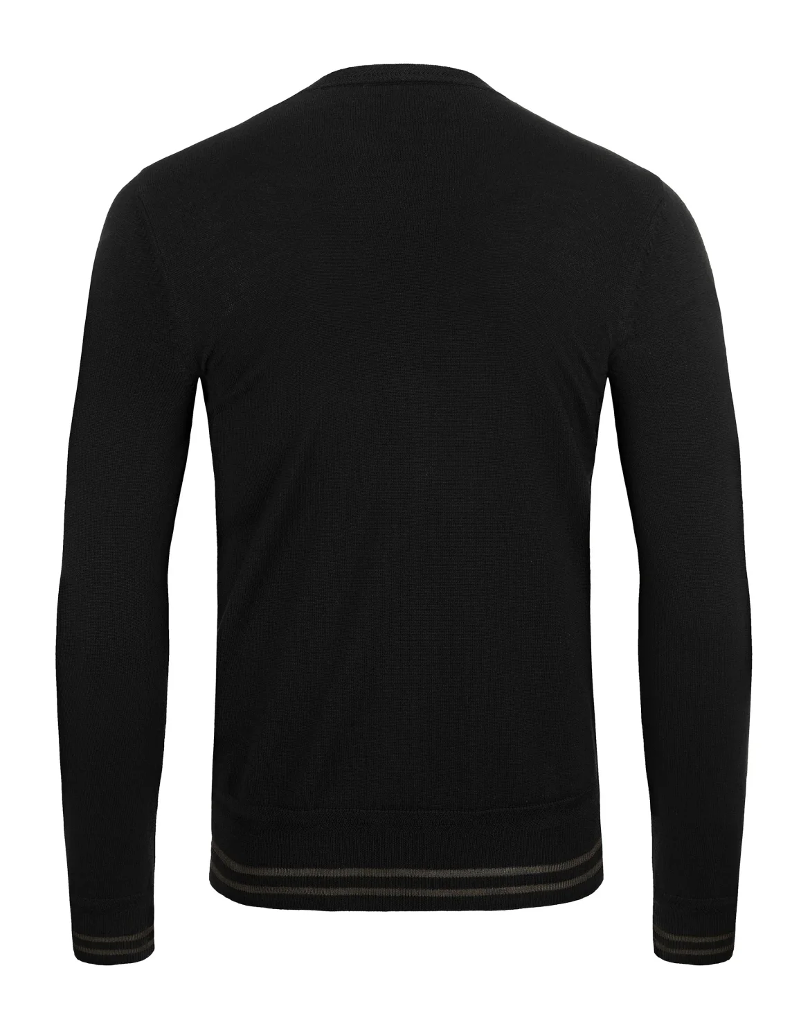 Pullover Round Neck LS Crest, цвет: Черный
