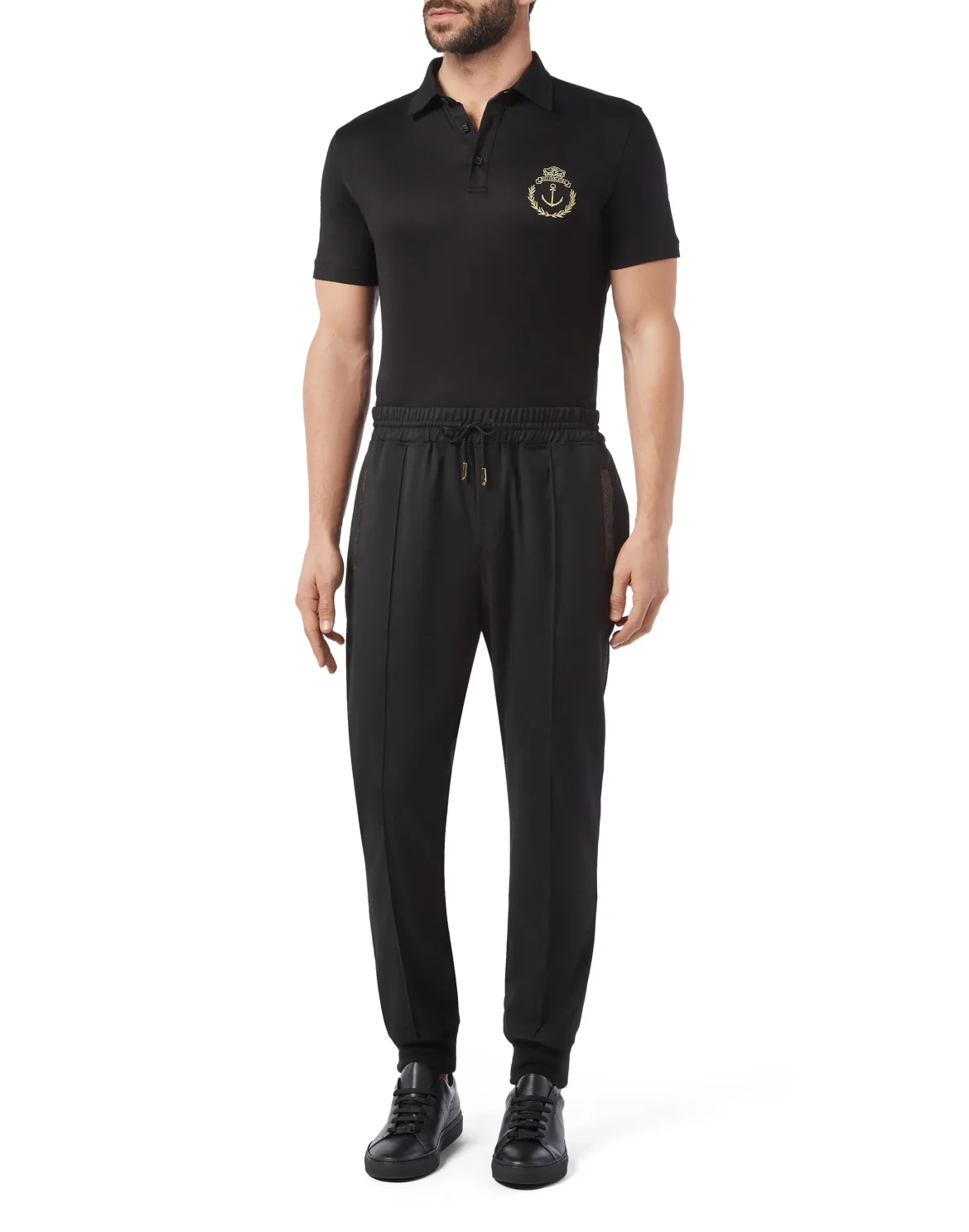 Knit Jogging Trousers Crest, цвет: Черный