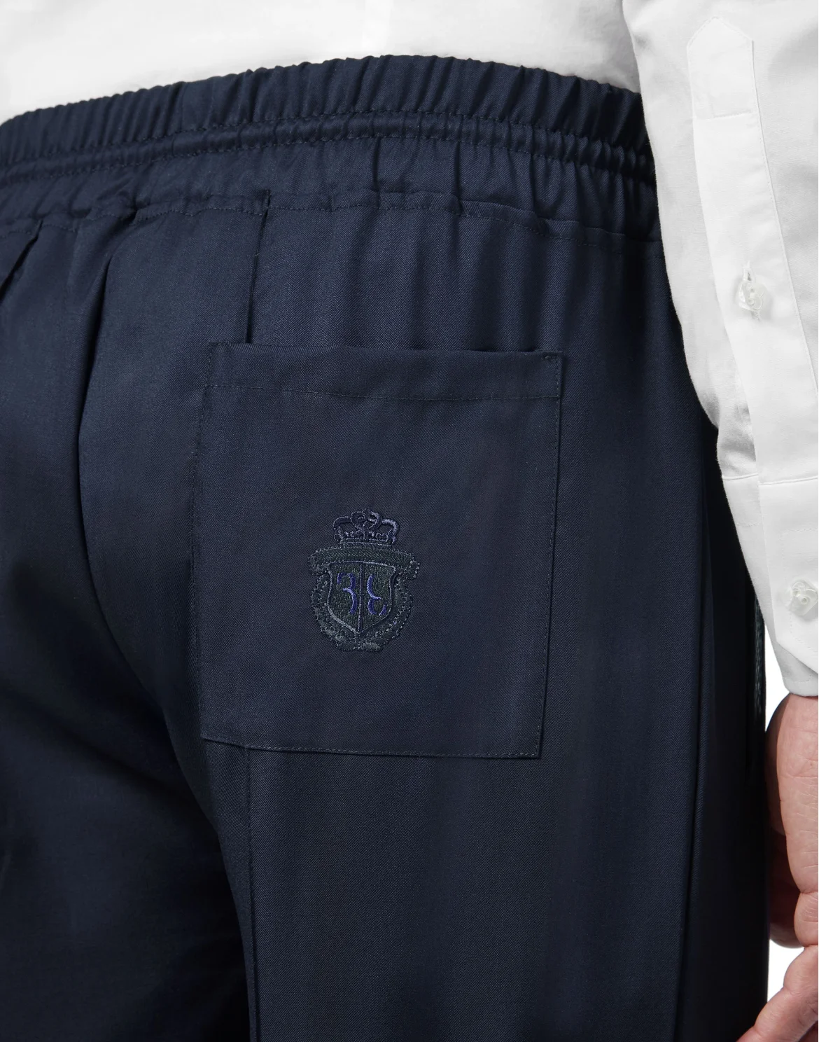 Knit Jogging Trousers Crest, цвет: Синий