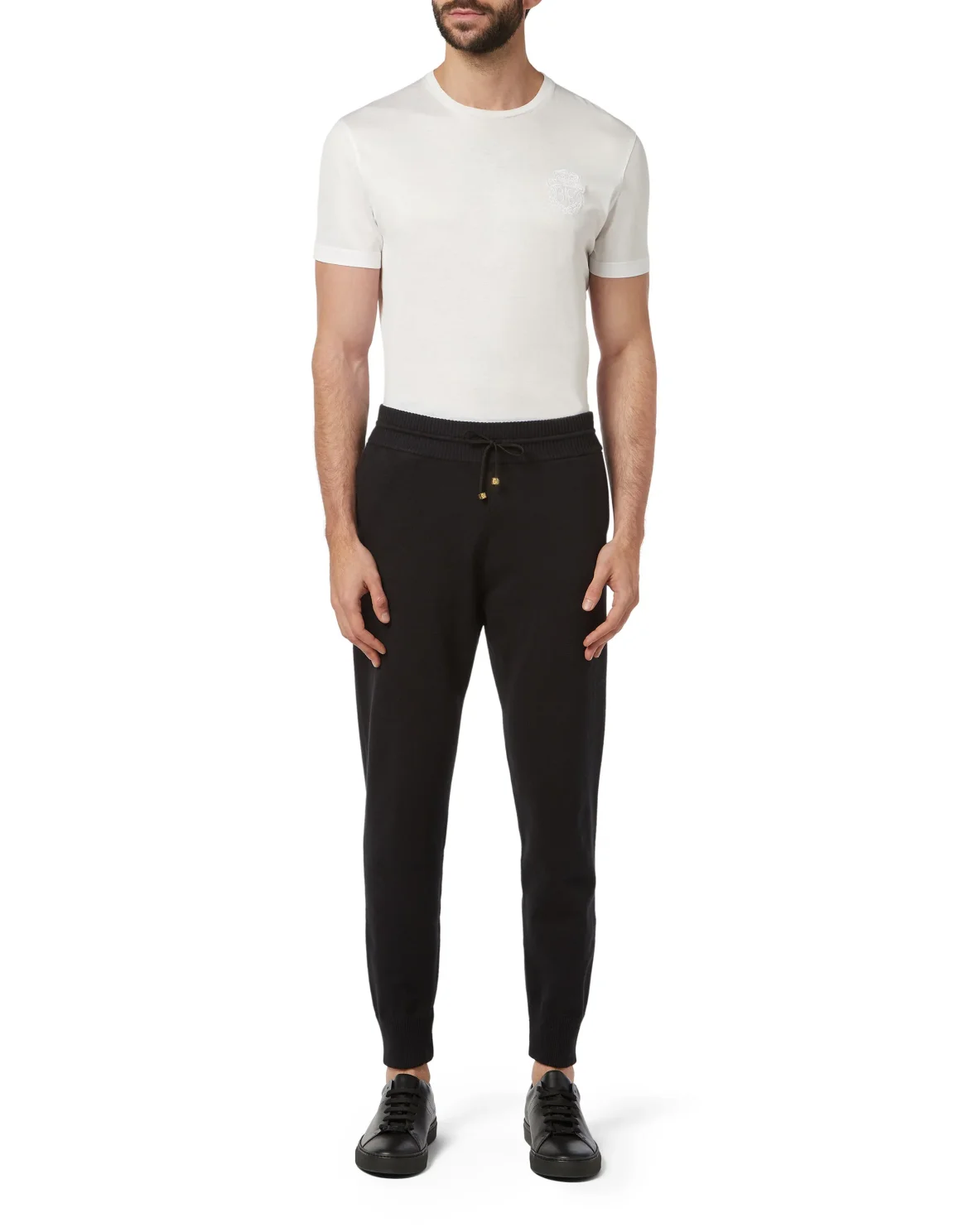 Knit Jogging Trousers Crest, цвет: Черный