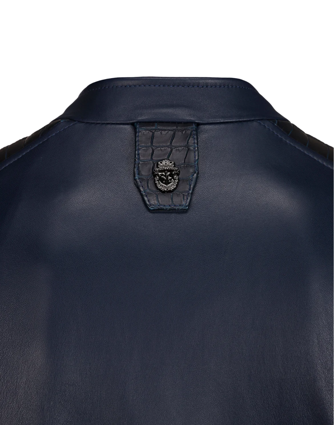 Leather Bomber Crest, цвет: Синий
