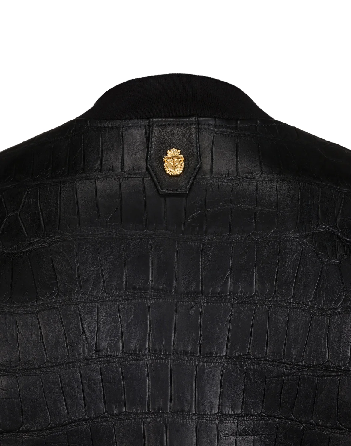 Leather Bomber Crest, цвет: Черный