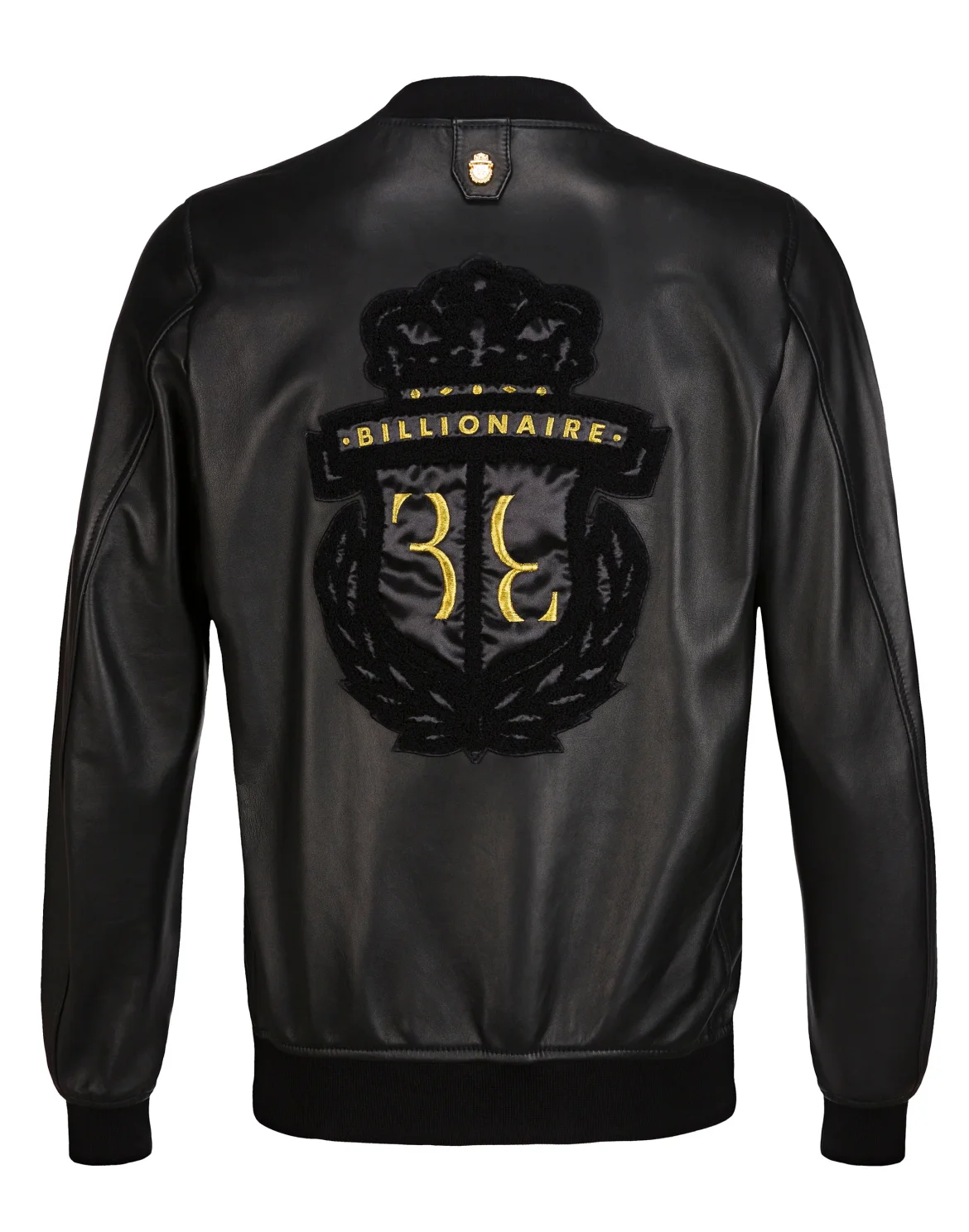 Leather Bomber Crest, цвет: Черный