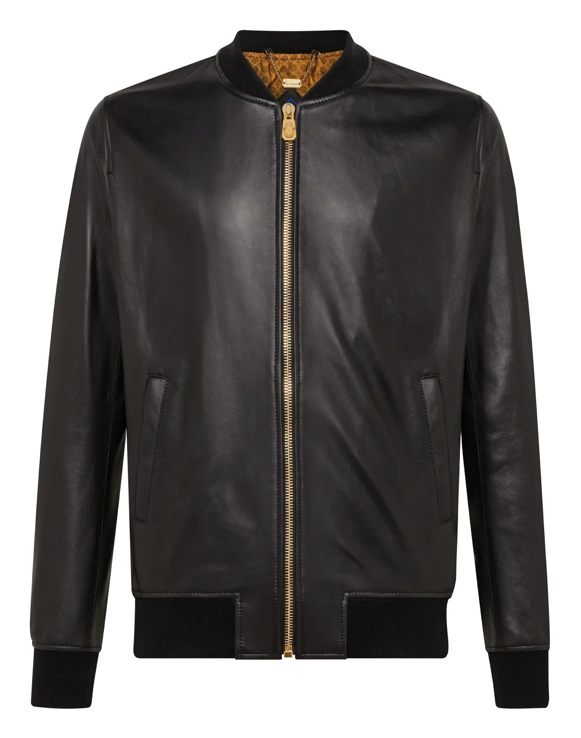 Leather Bomber Crest, цвет: Черный