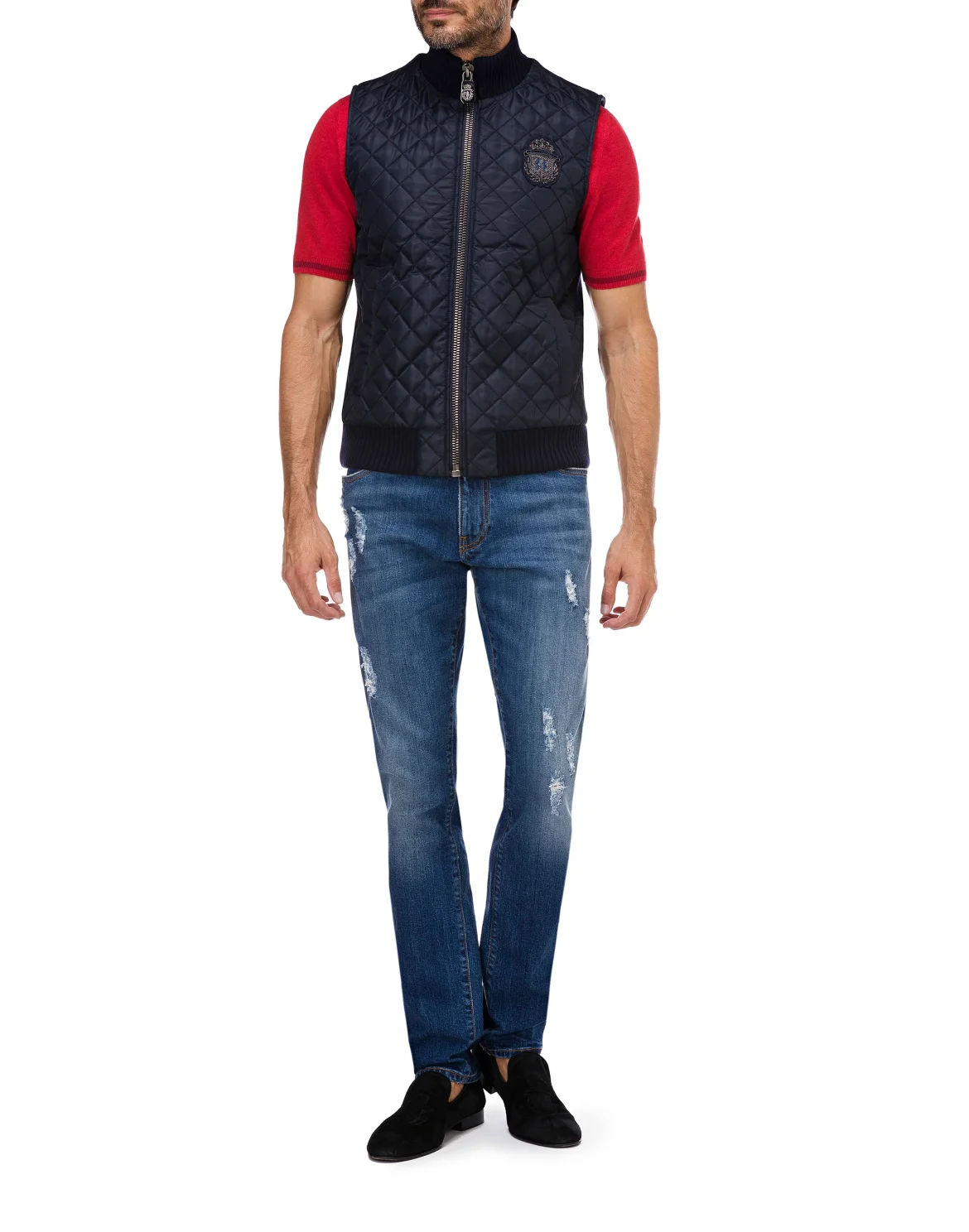Short Vest Crest, цвет: Синий