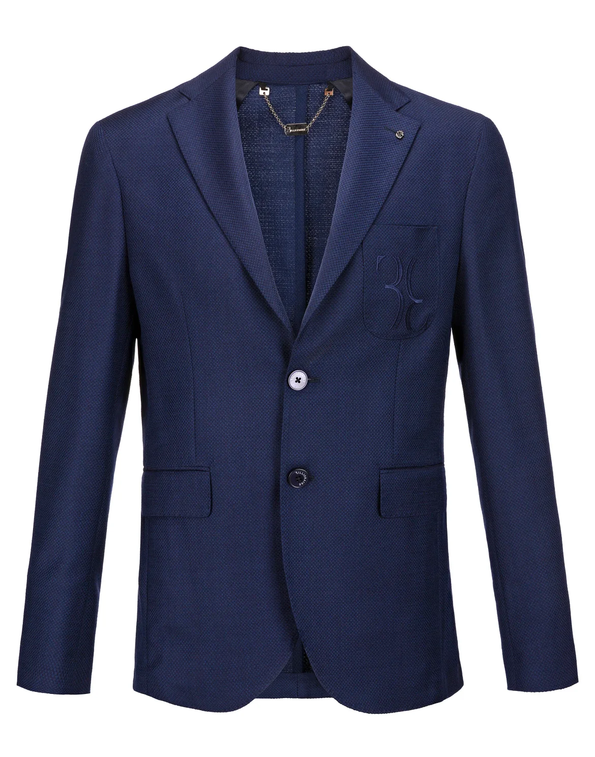 Blazer Slim Fit Double B, цвет: Синий