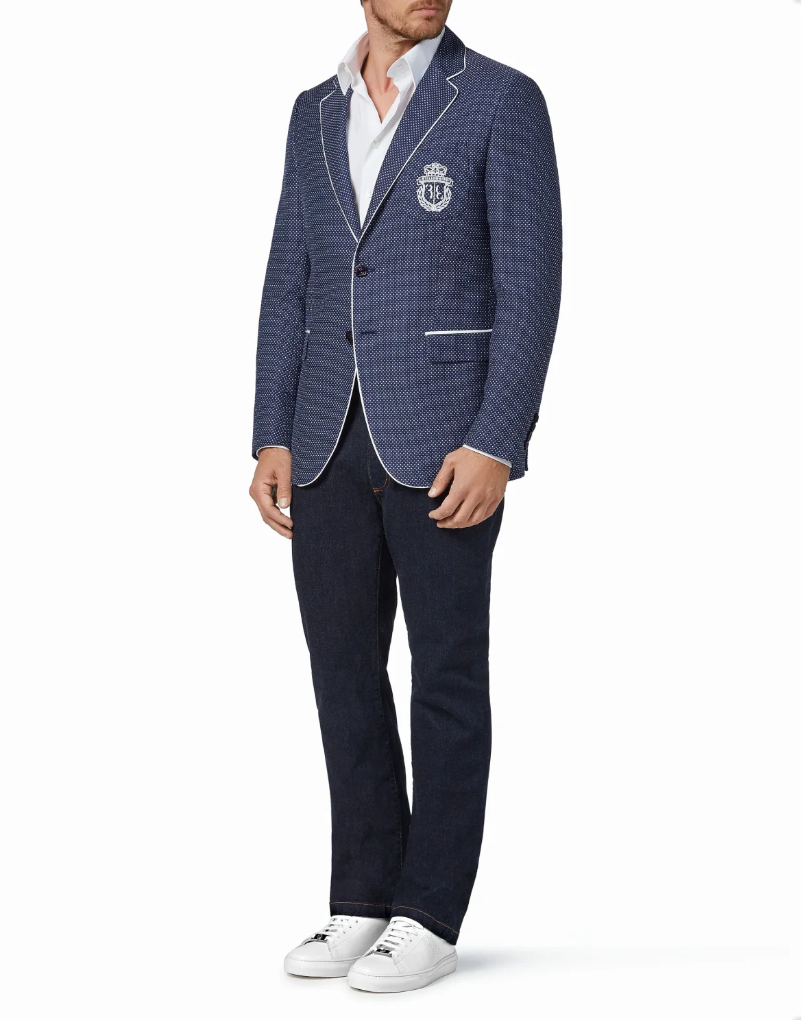 Blazer Regular Fit Crest, цвет: Синий