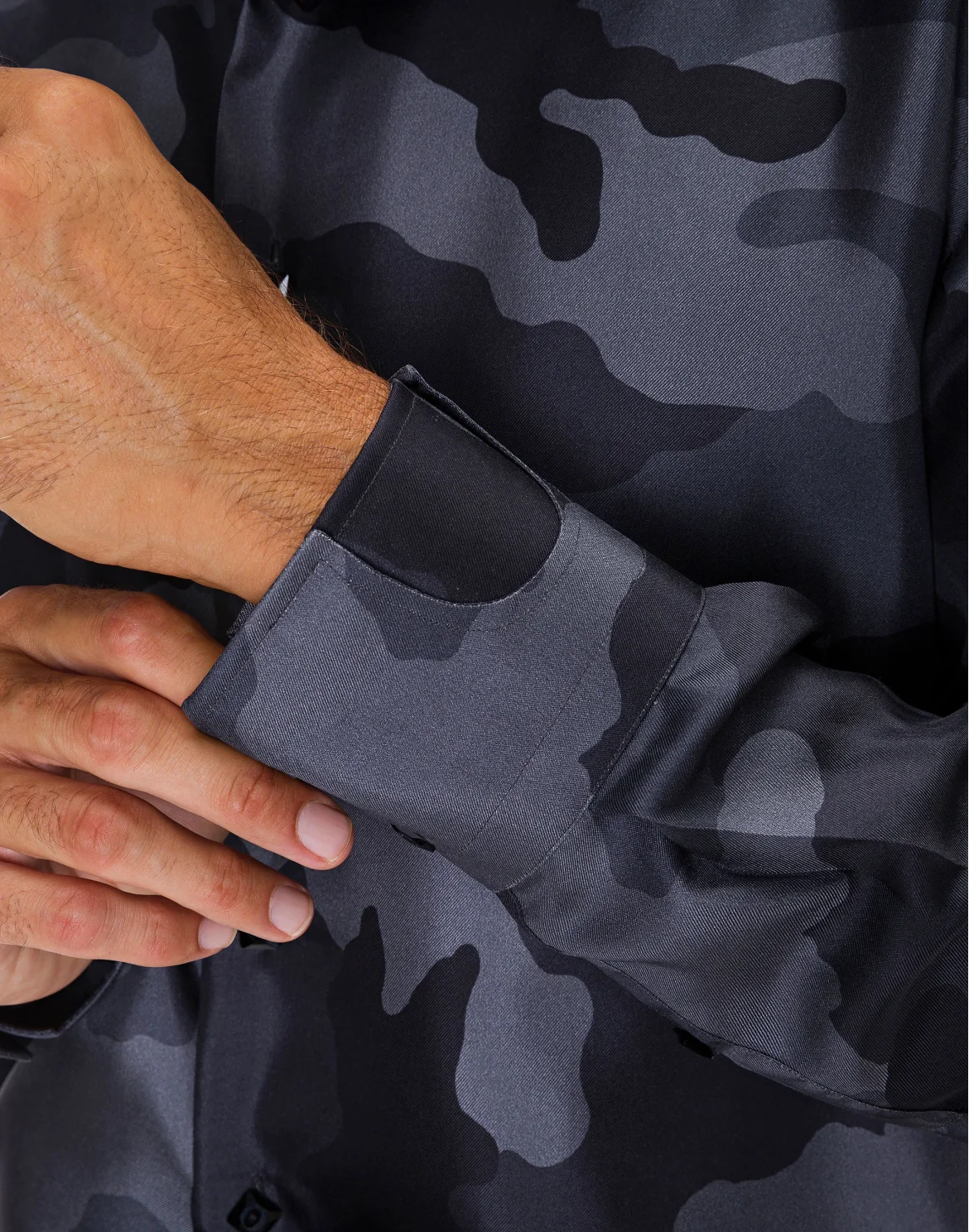 Shirt Gold Cut LS/Milano Camouflage, цвет: Черный