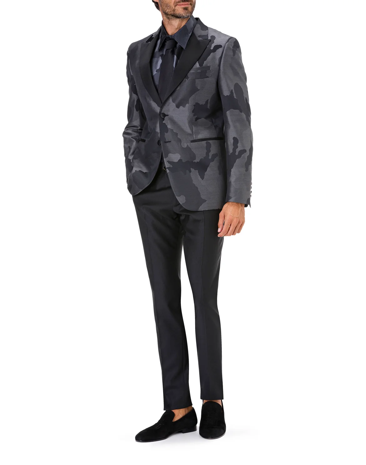 Shirt Gold Cut LS/Milano Camouflage, цвет: Черный