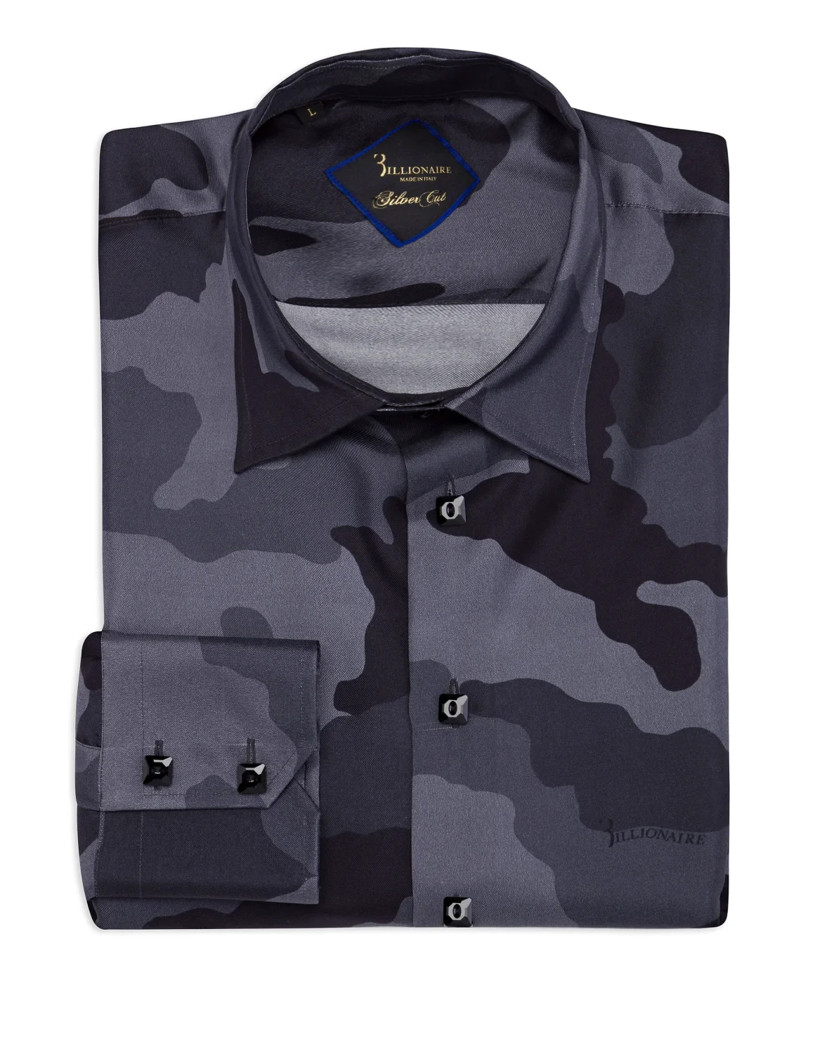 Shirt Gold Cut LS/Milano Camouflage, цвет: Черный