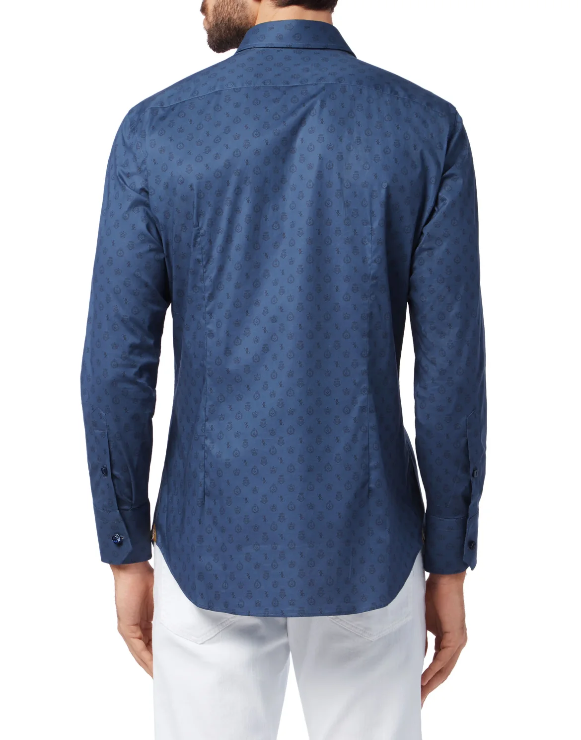 Shirt Silver Cut LS/Multi Members only, цвет: Синий