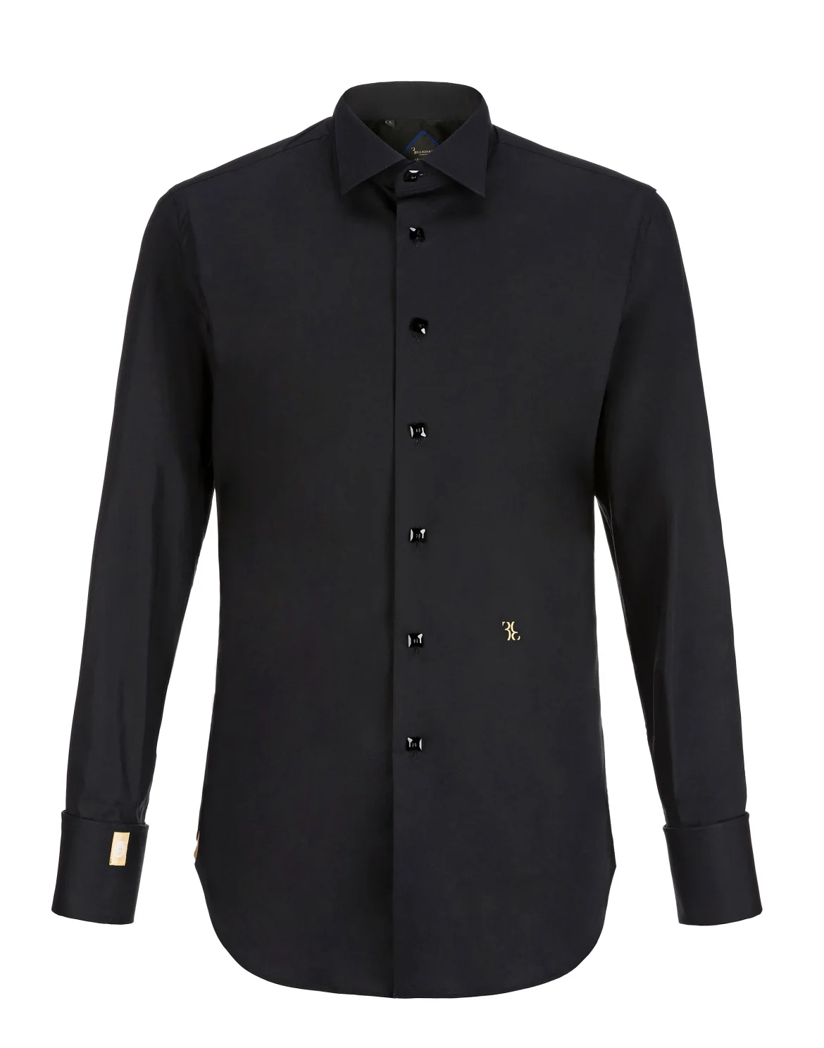 Shirt Silver Cut LS/Smoking Double B, цвет: Черный