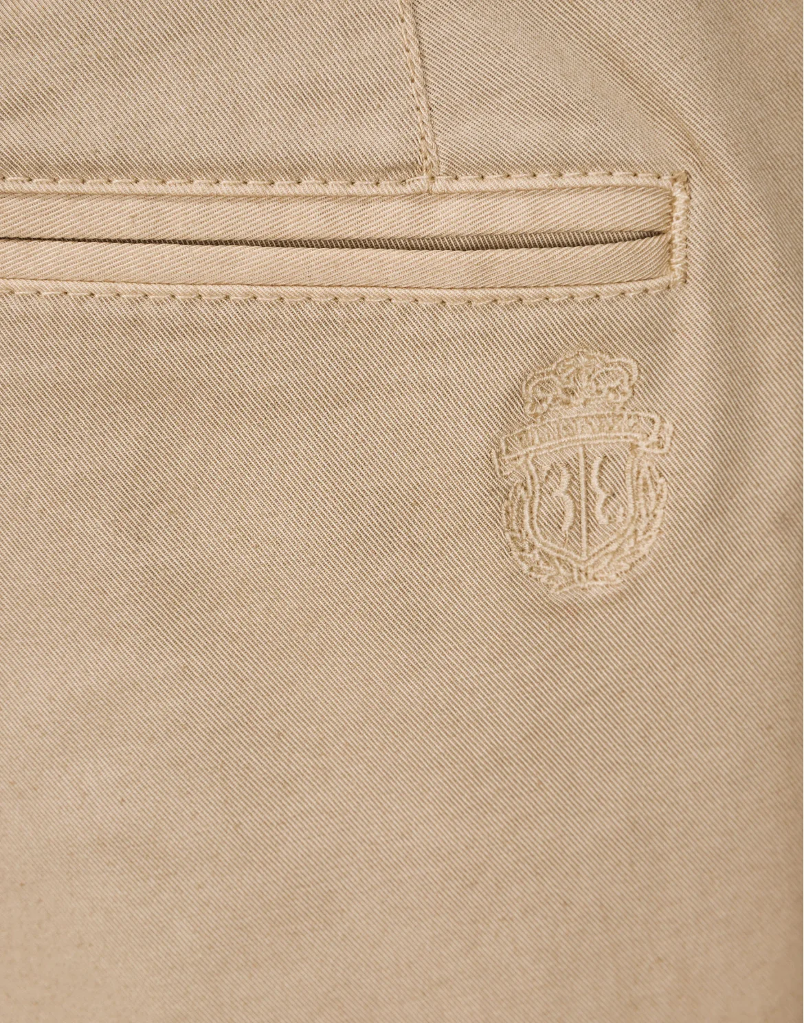 Slim Trousers Crest, цвет: Бежевый