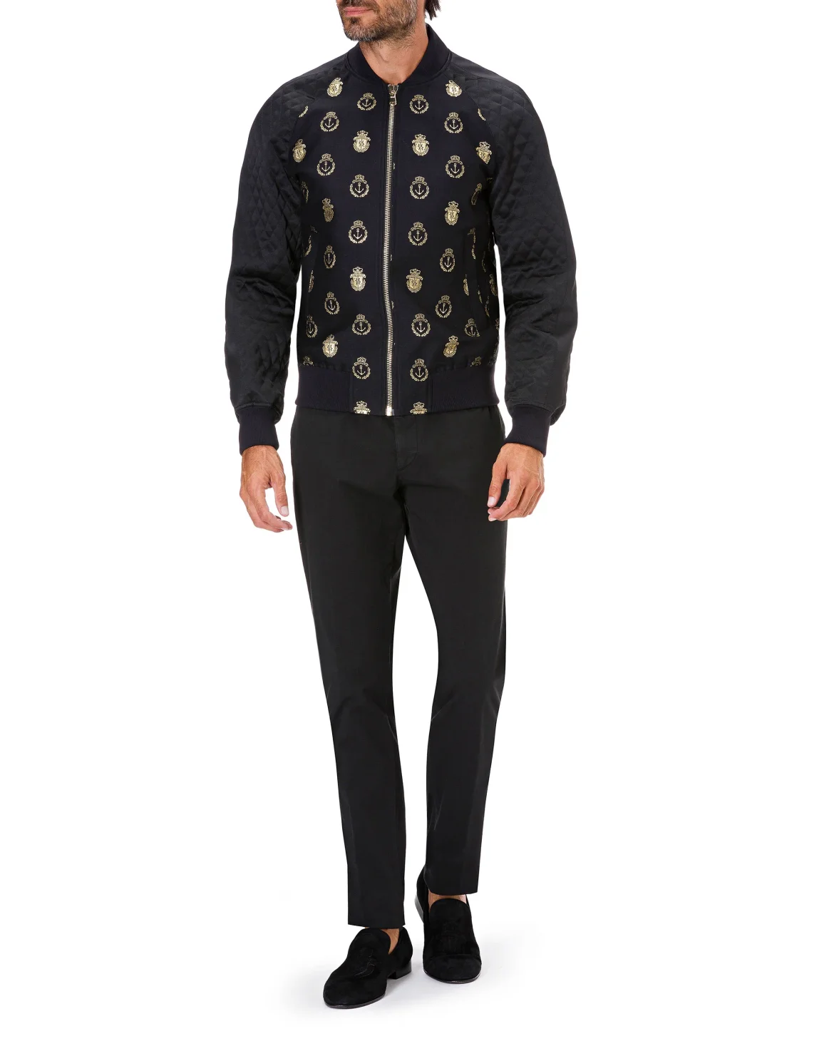 Long Trousers Regular Fit Crest, цвет: Черный