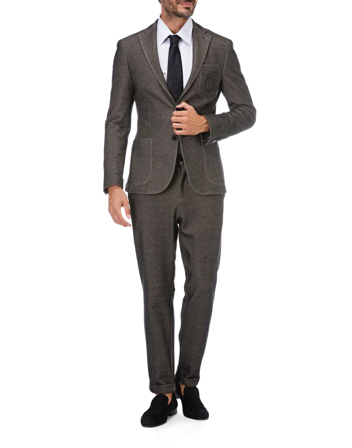 Slim Trousers Crest, цвет: Черный