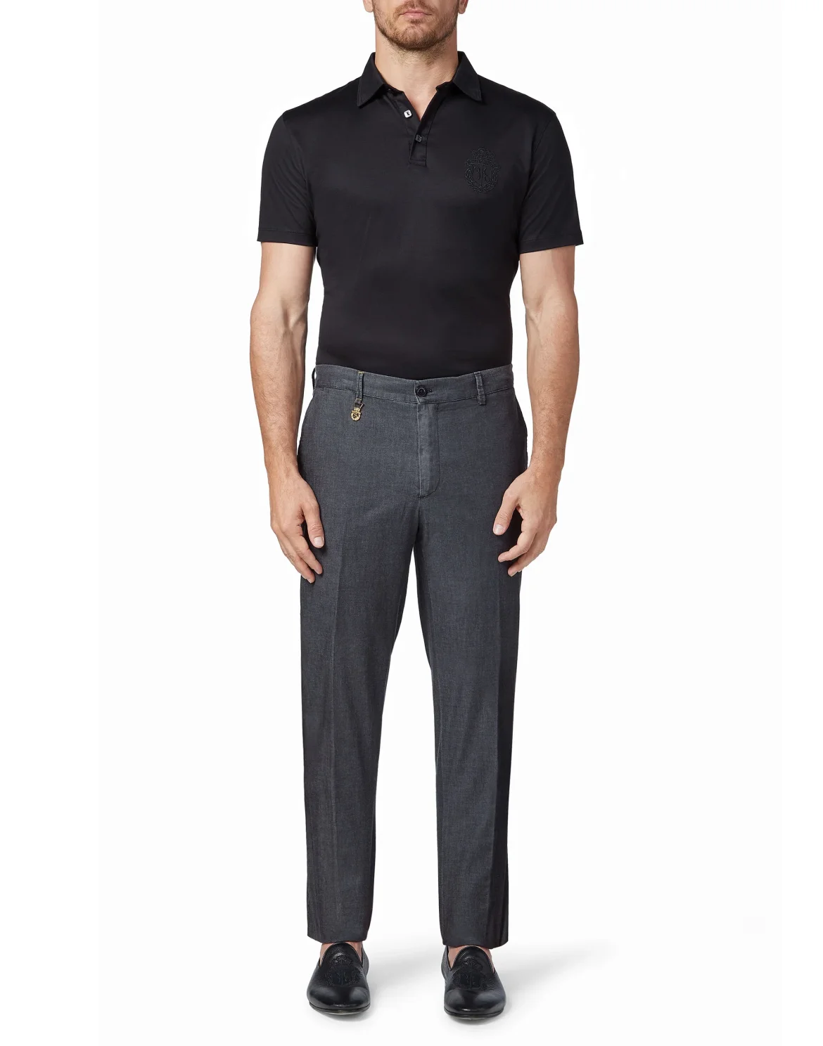 Long Trousers Regular Fit Crest, цвет: Черный