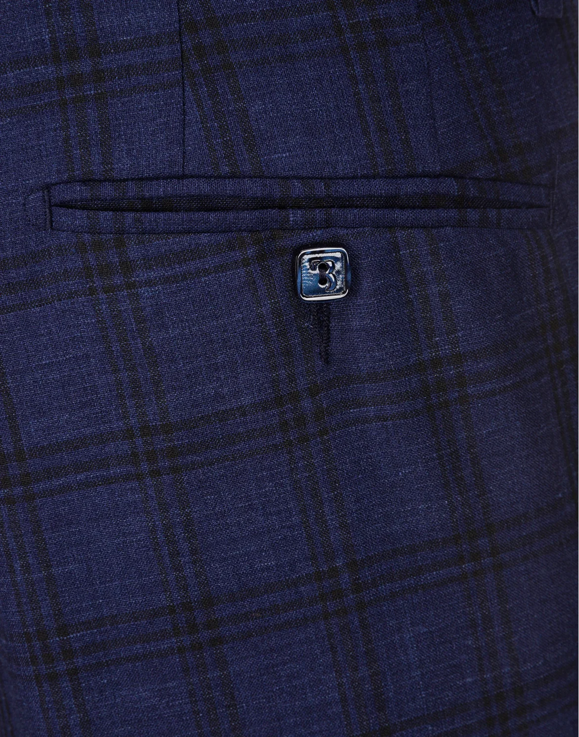 Long Trousers Regular Fit Elegant, цвет: Синий