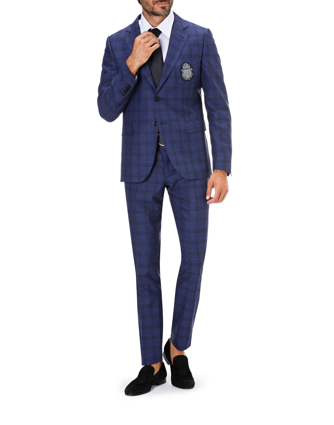 Long Trousers Regular Fit Elegant, цвет: Синий