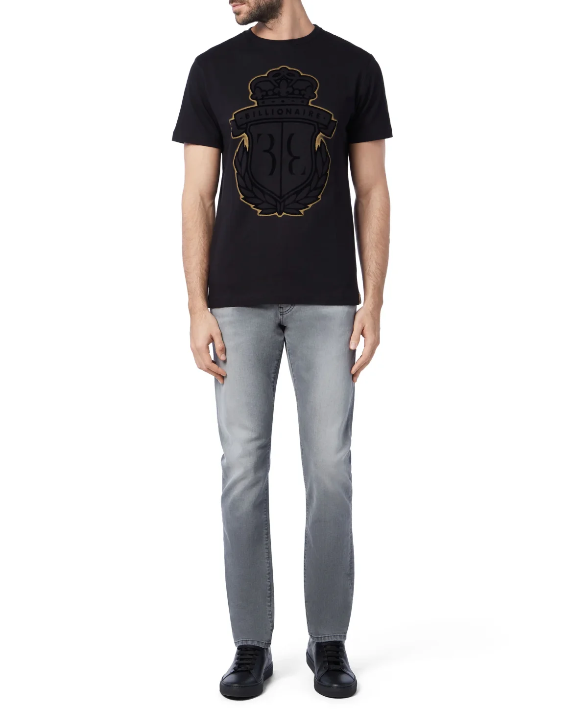 T-shirt Round Neck SS Crest, цвет: Черный