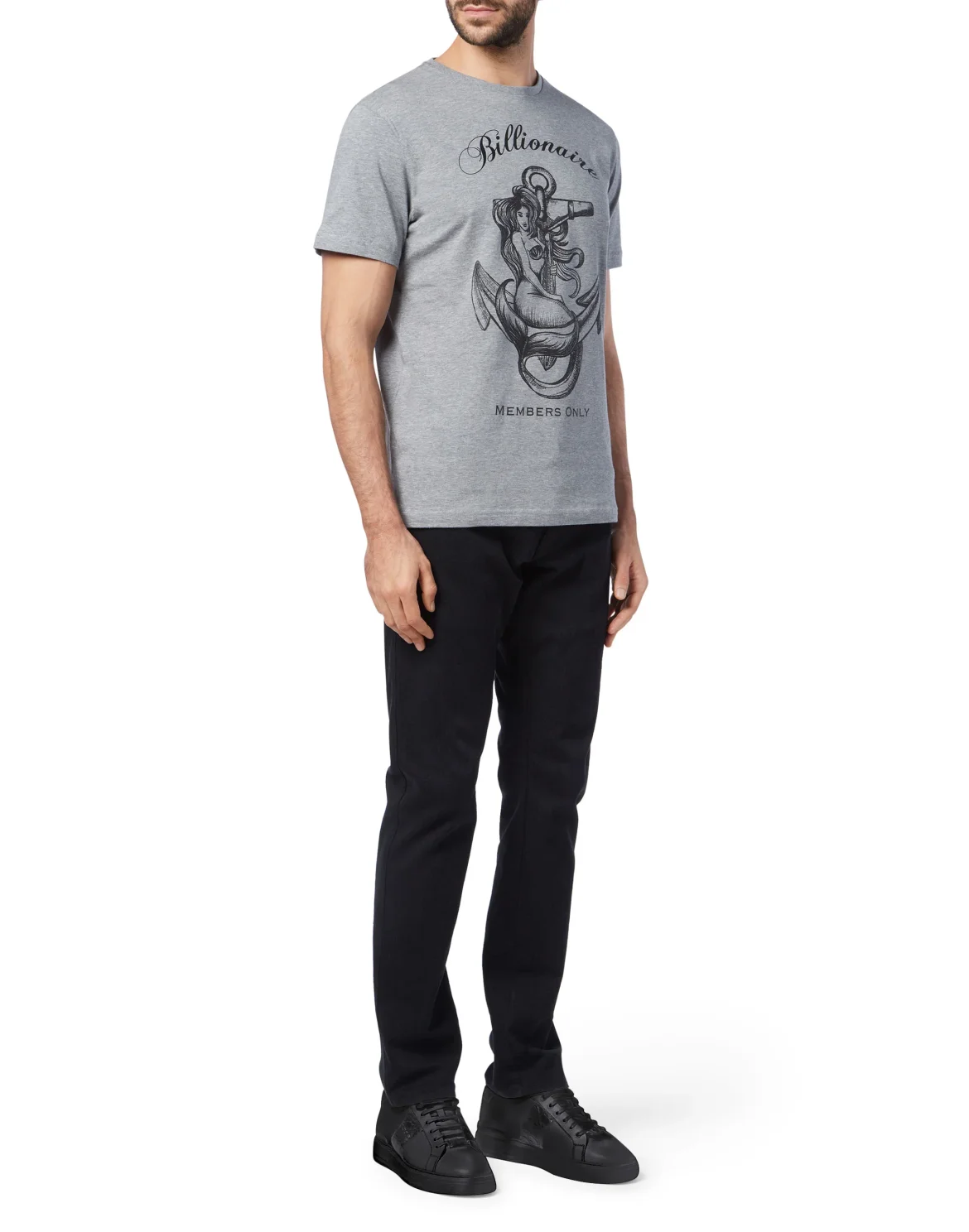T-shirt Round Neck SS Members only, цвет: Серый