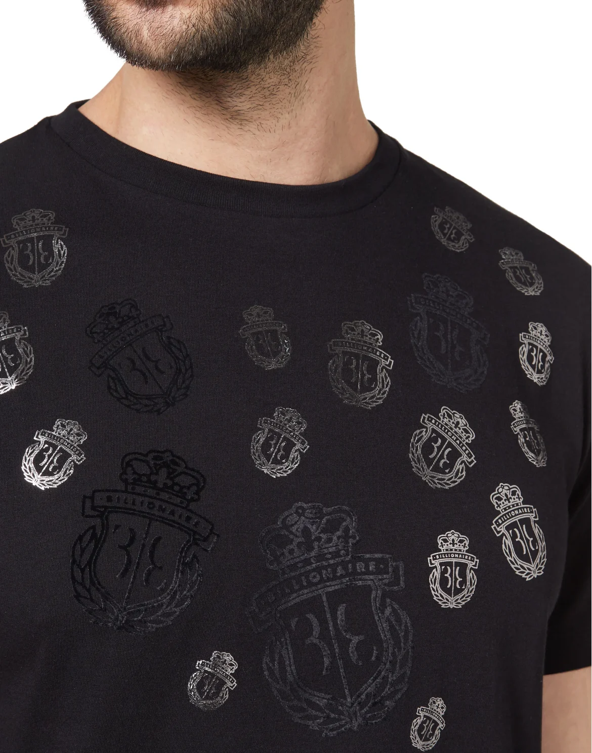 T-shirt Round Neck SS Crest, цвет: Черный