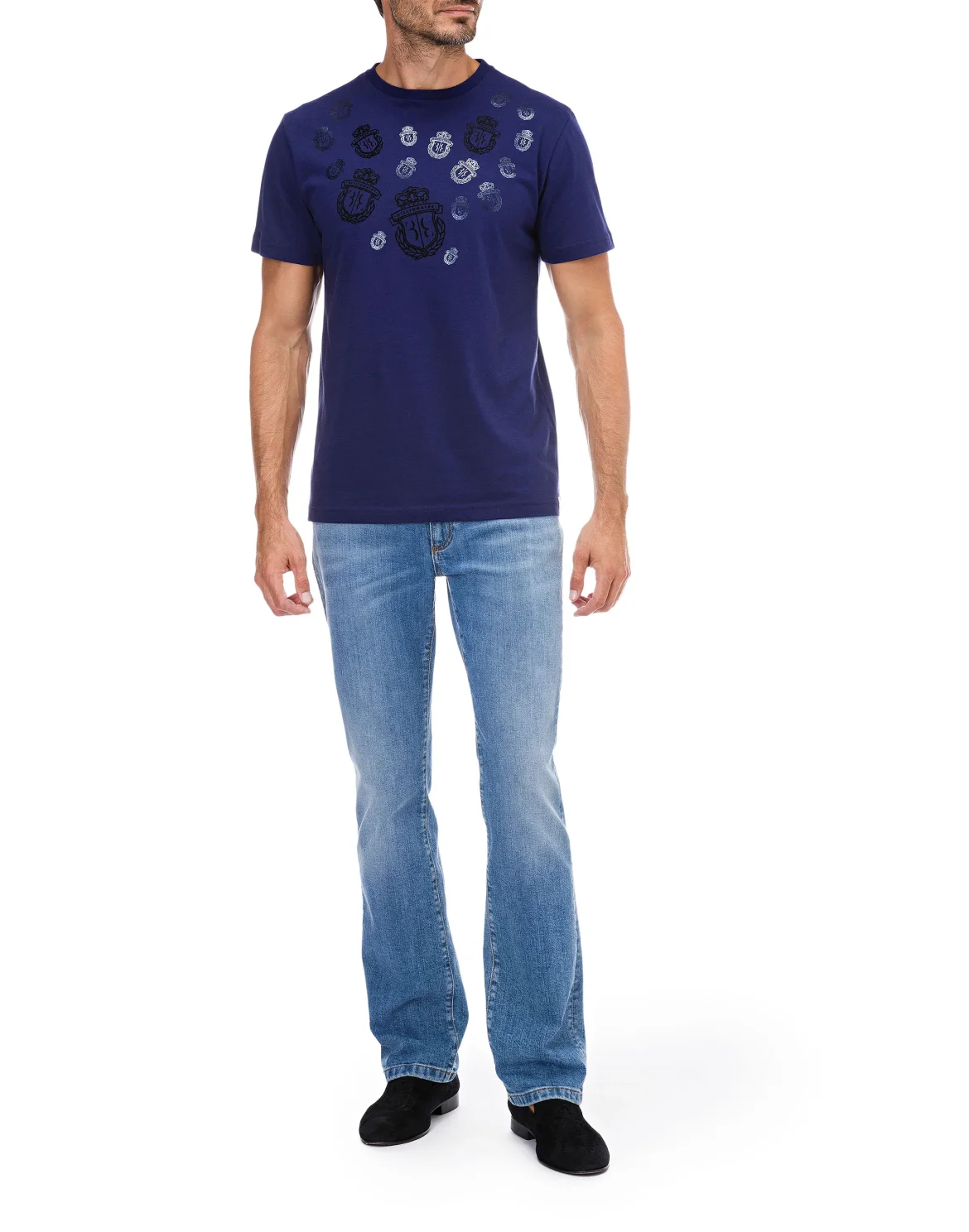 T-shirt Round Neck SS Crest, цвет: Синий