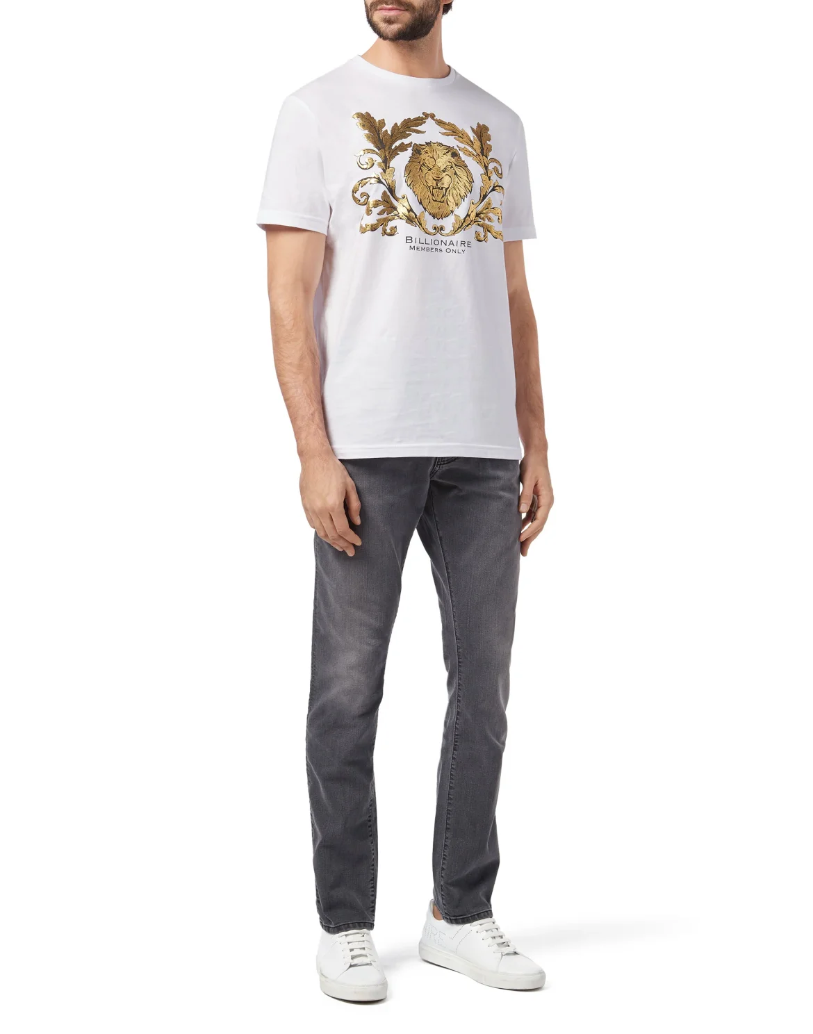 T-shirt Round Neck SS Lion, цвет: Белый