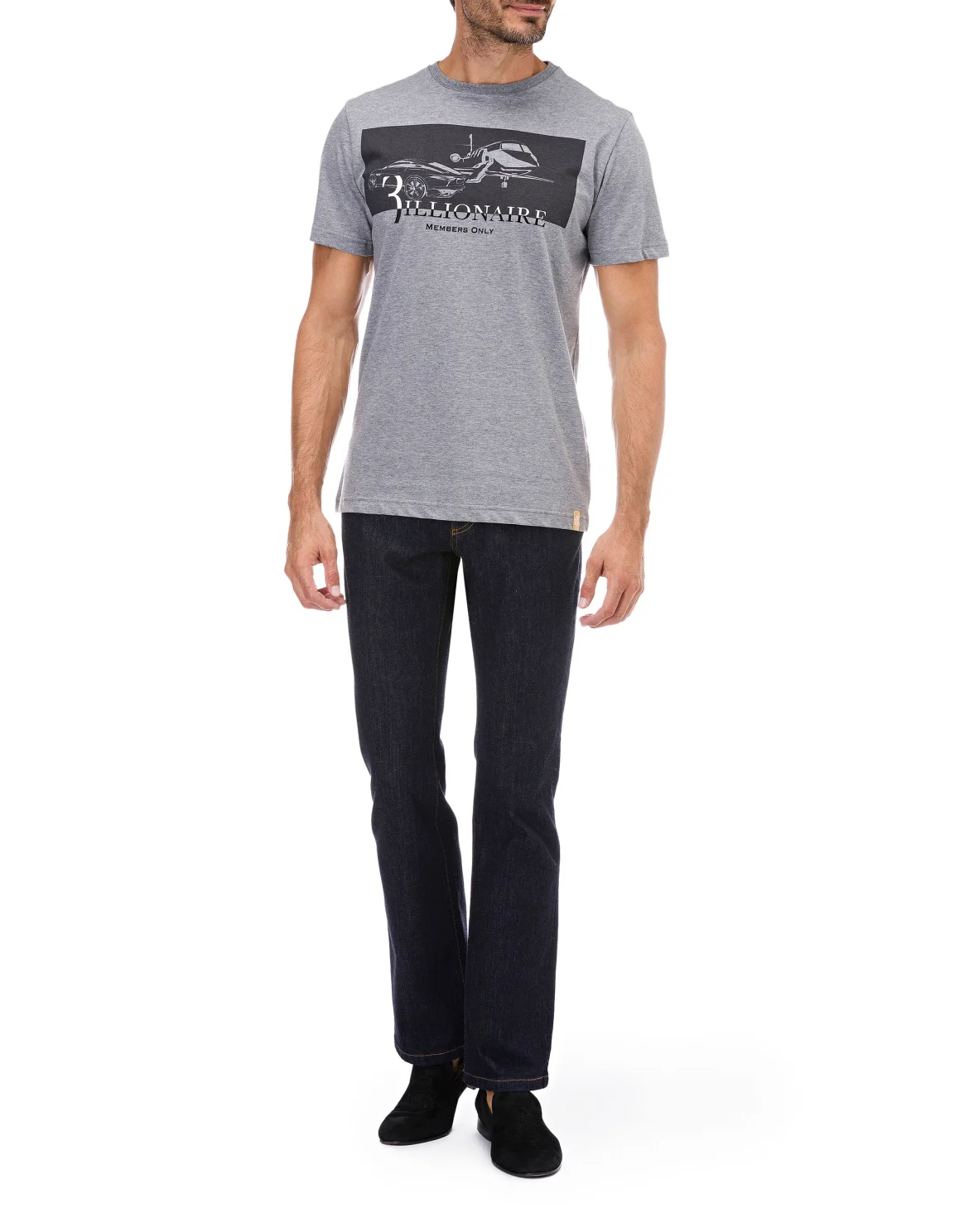 T-shirt Round Neck SS Members only, цвет: Серый