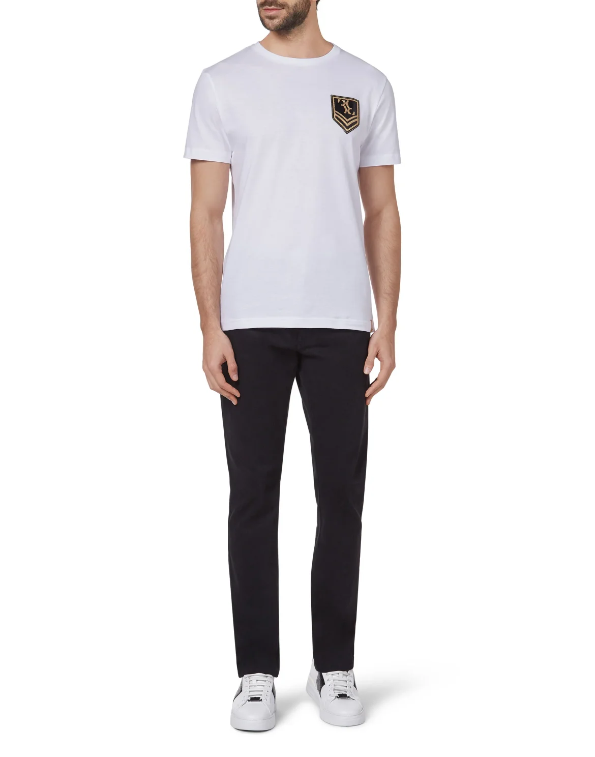 T-shirt Round Neck SS Military, цвет: Белый