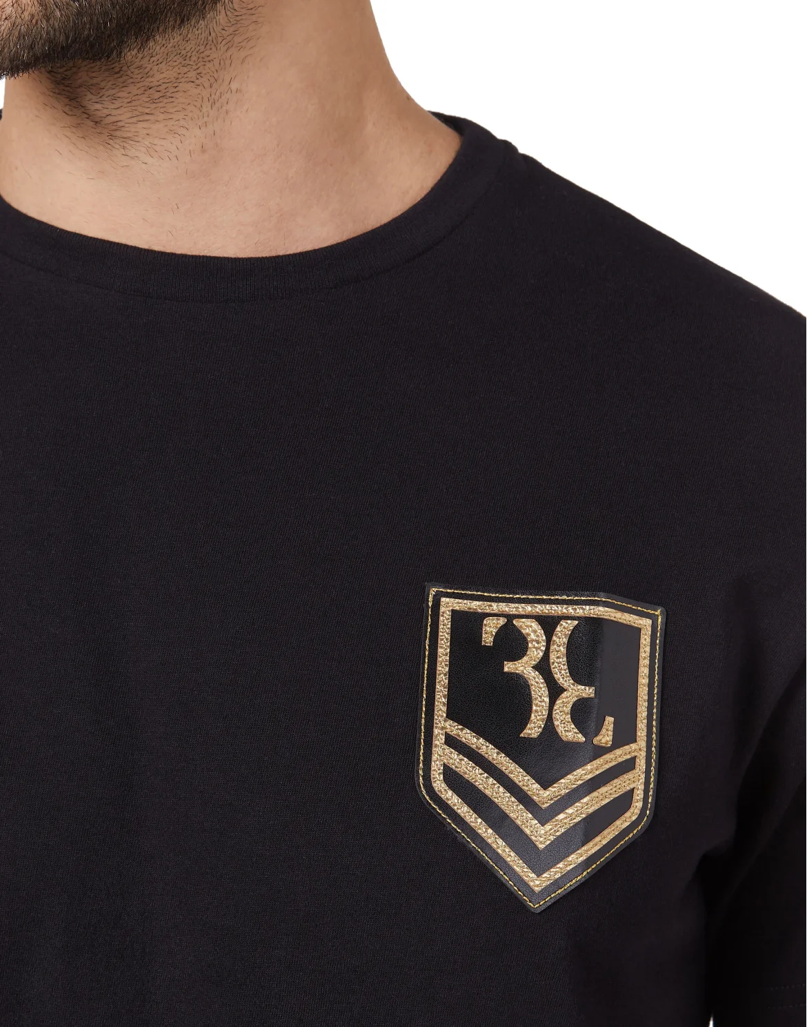 T-shirt Round Neck SS Military, цвет: Черный