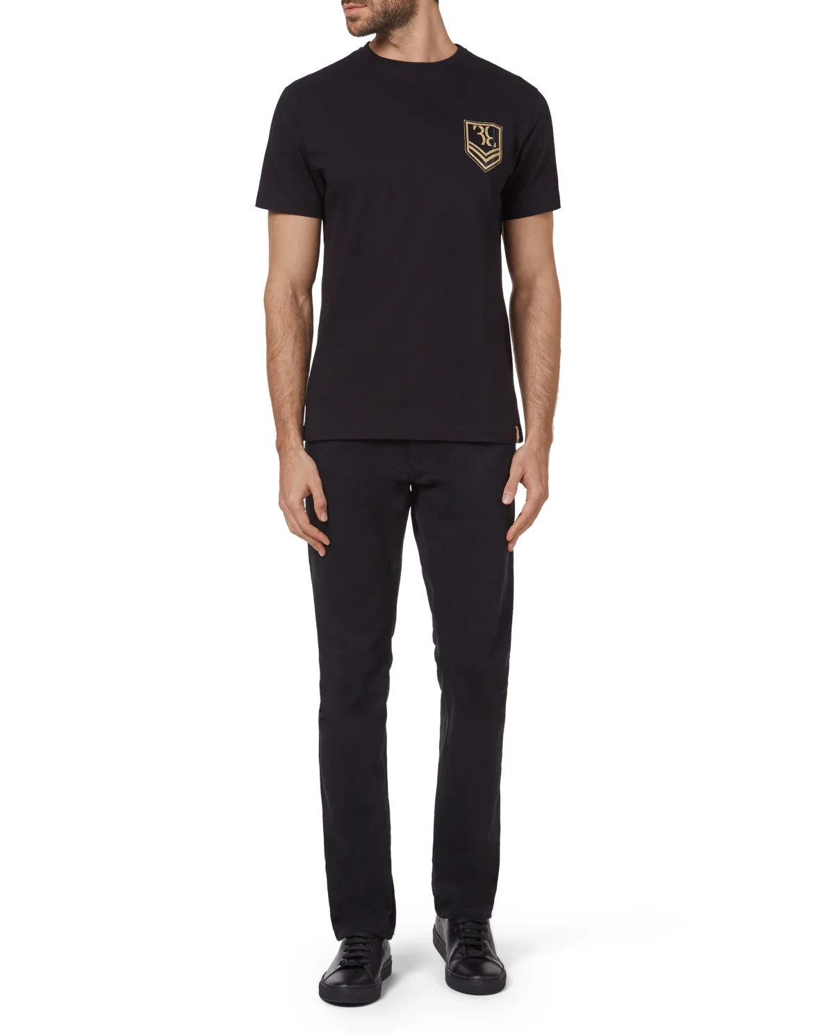 T-shirt Round Neck SS Military, цвет: Черный