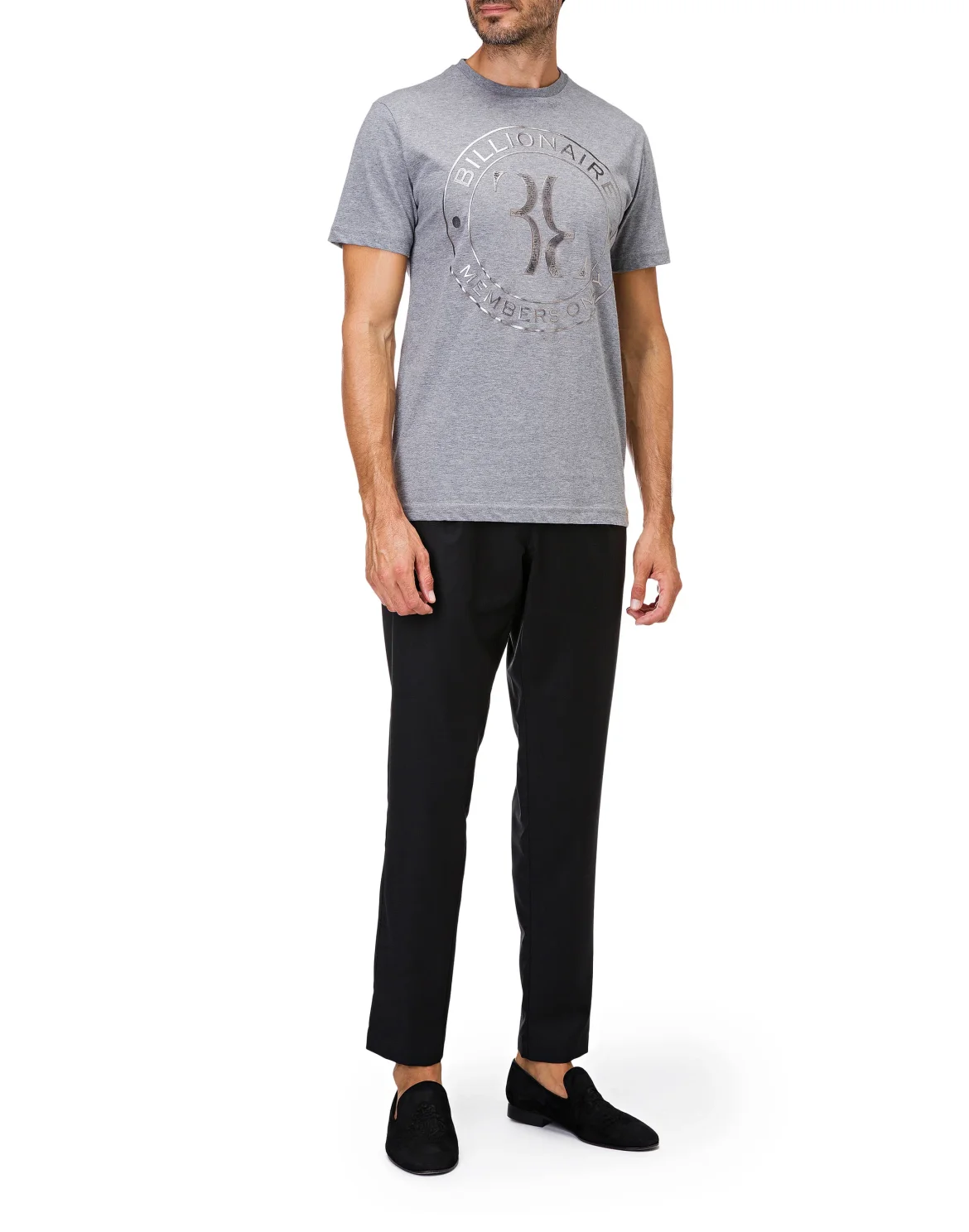T-shirt Round Neck SS Members only, цвет: Серый