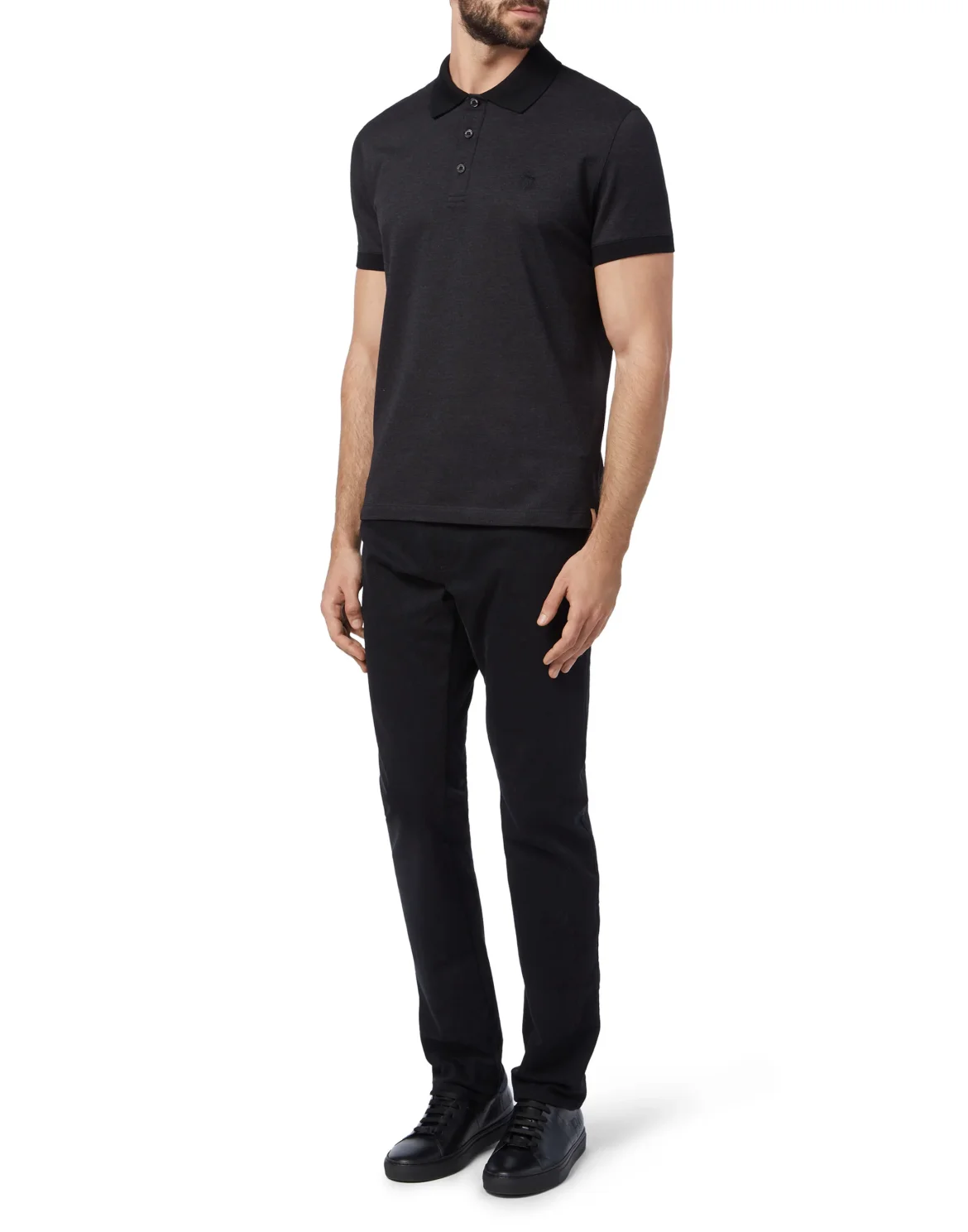 Polo shirt SS Crest, цвет: Черный