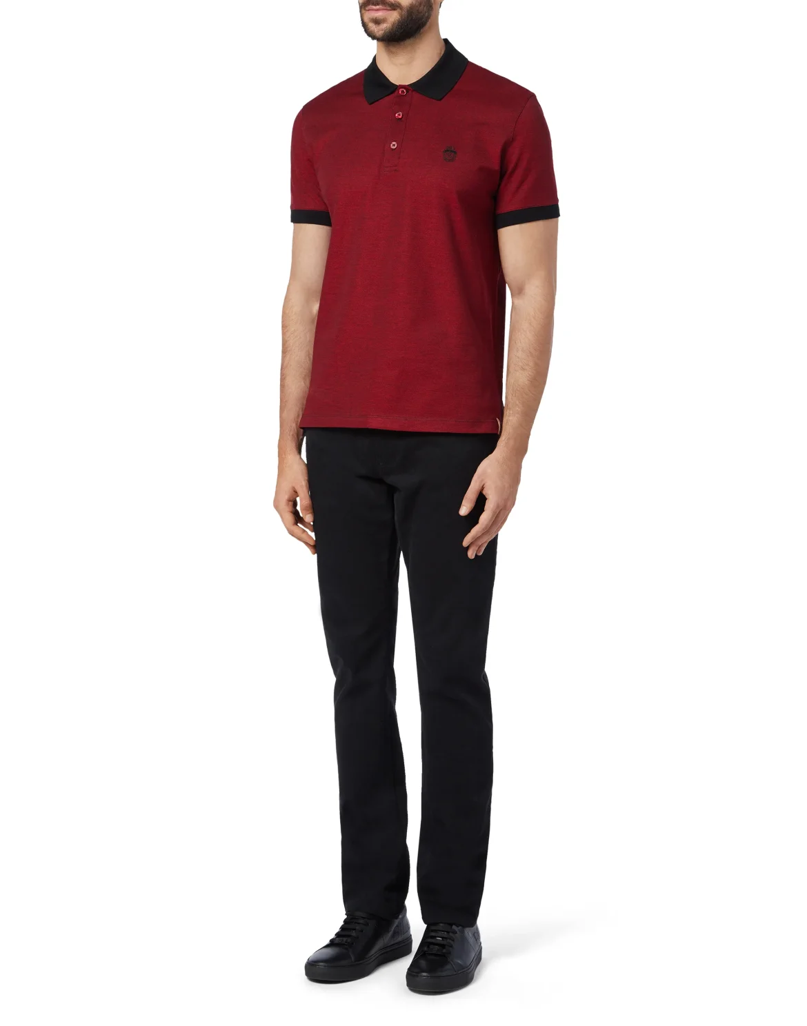 Polo shirt SS Crest, цвет: Красный
