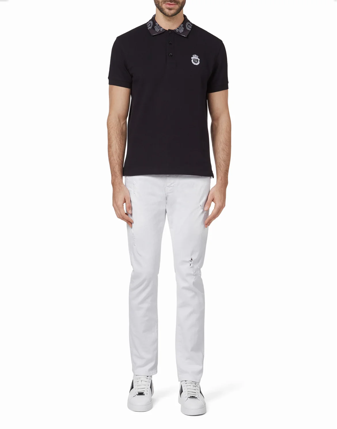 Polo shirt SS Crest, цвет: Черный