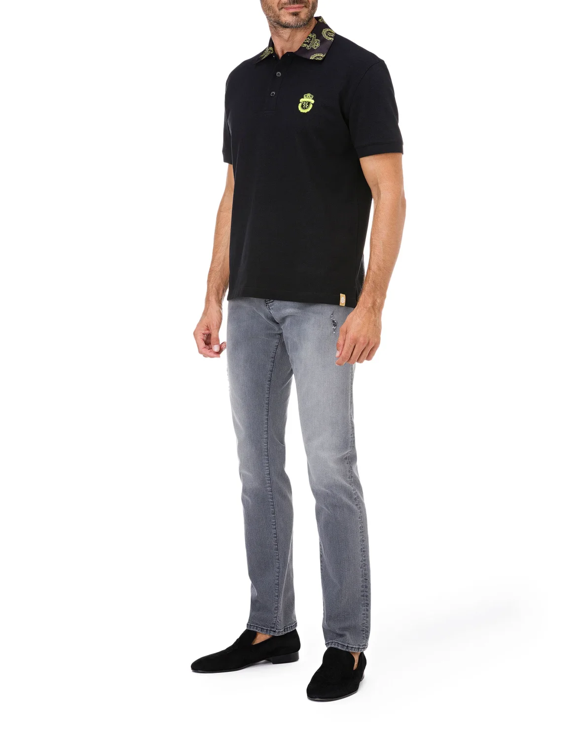 Polo shirt SS Crest, цвет: Черный