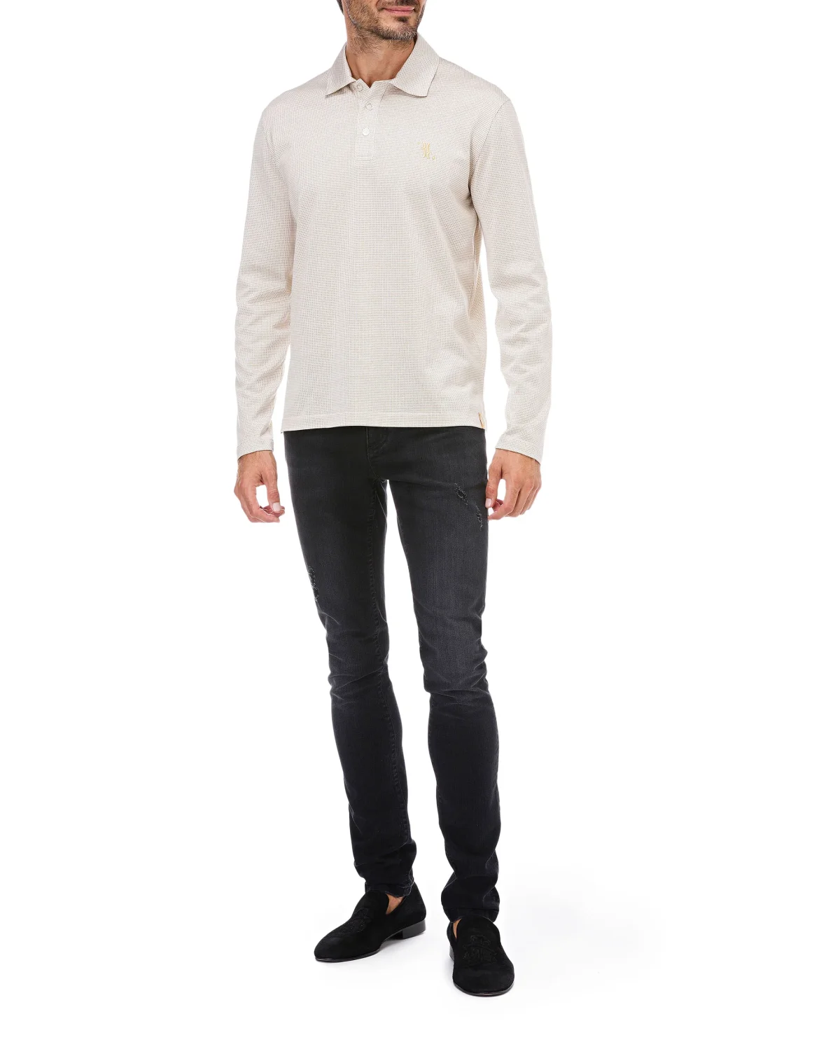 Polo shirt LS Double B, цвет: Белый