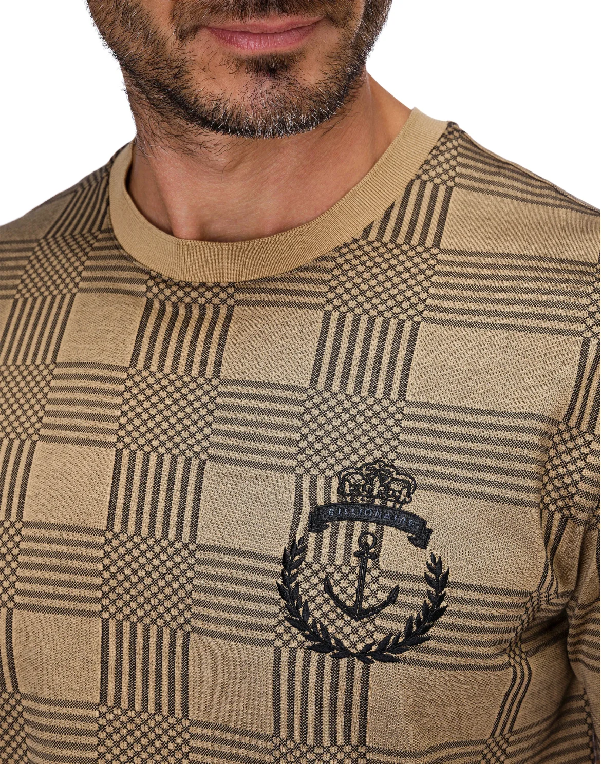 T-shirt Round Neck SS Members only, цвет: Бежевый