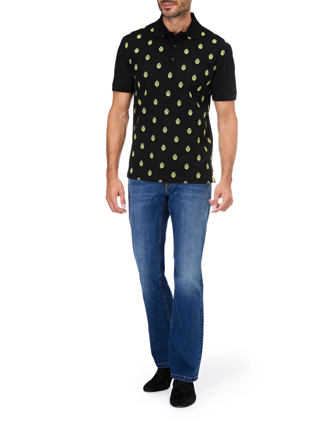 Polo shirt SS Crest, цвет: Черный