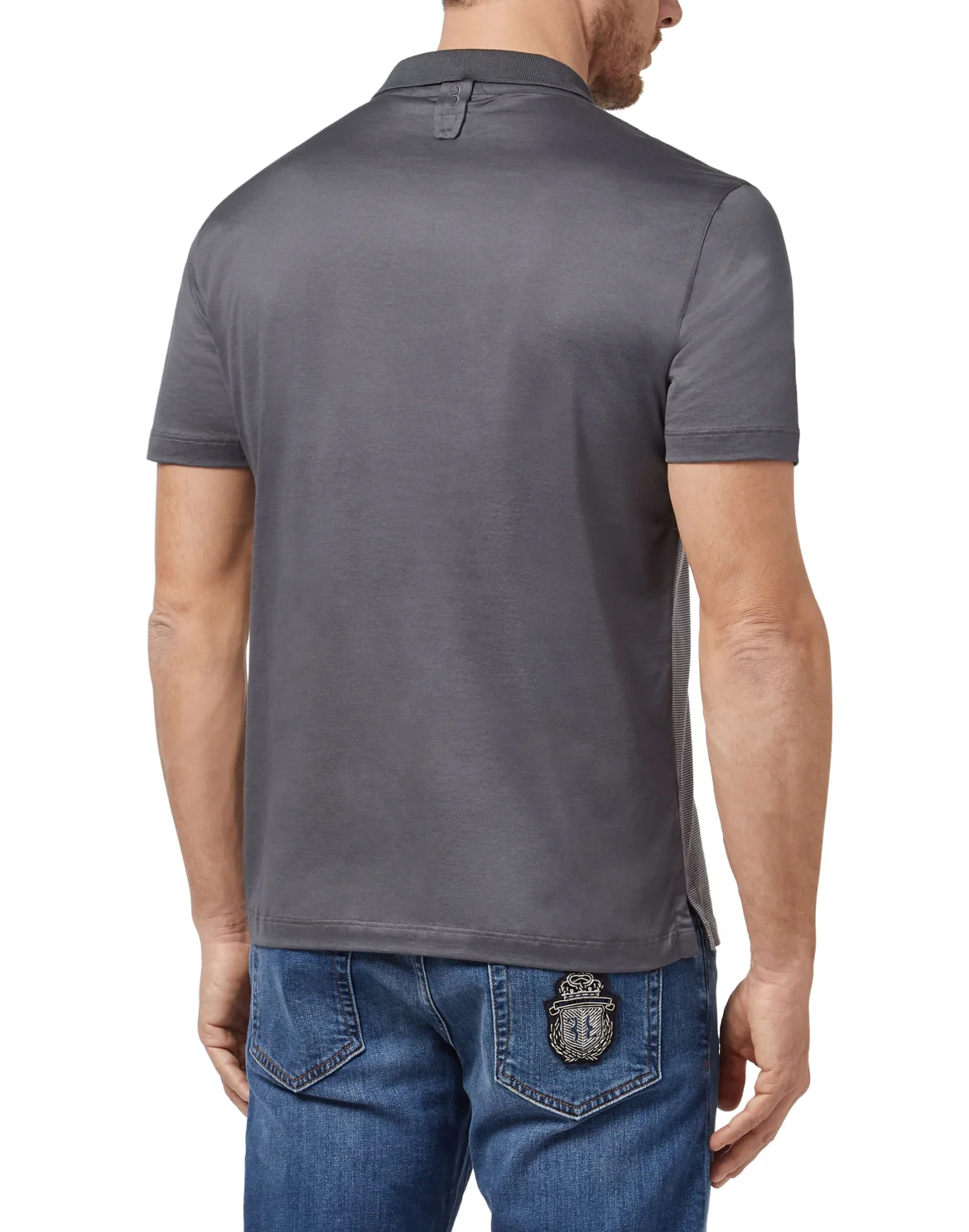 Polo shirt SS Crest, цвет: Серый
