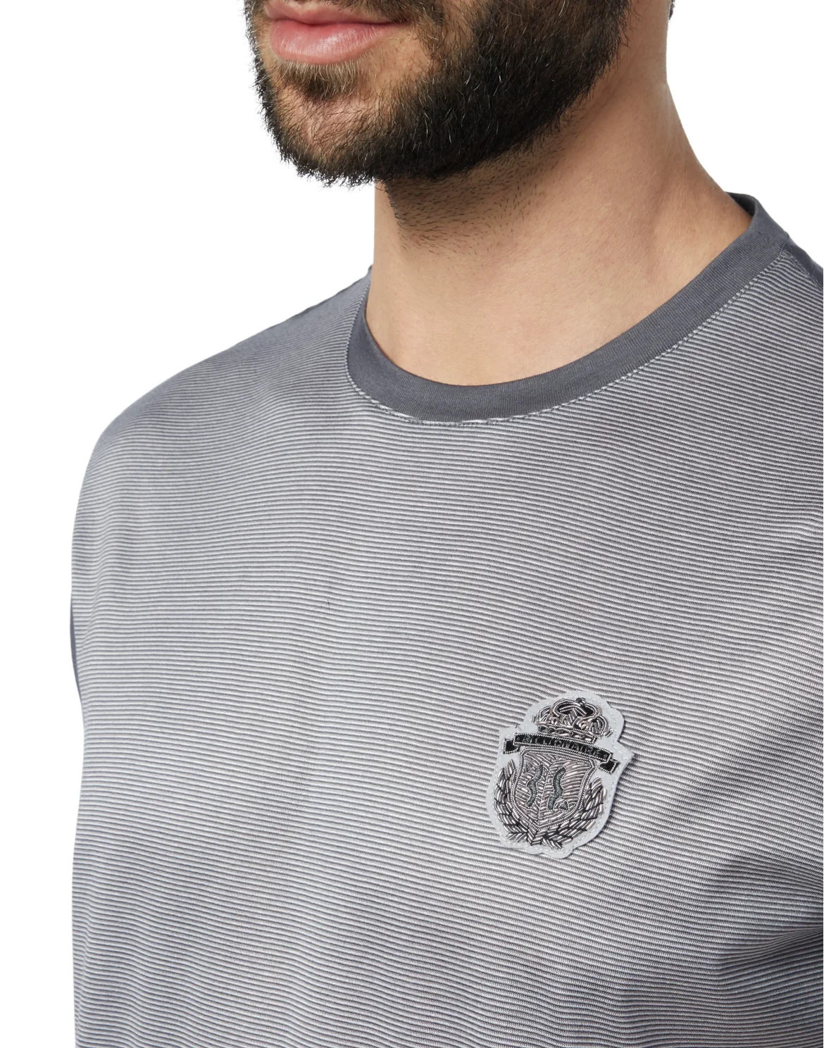 T-shirt Round Neck SS Crest, цвет: Серый