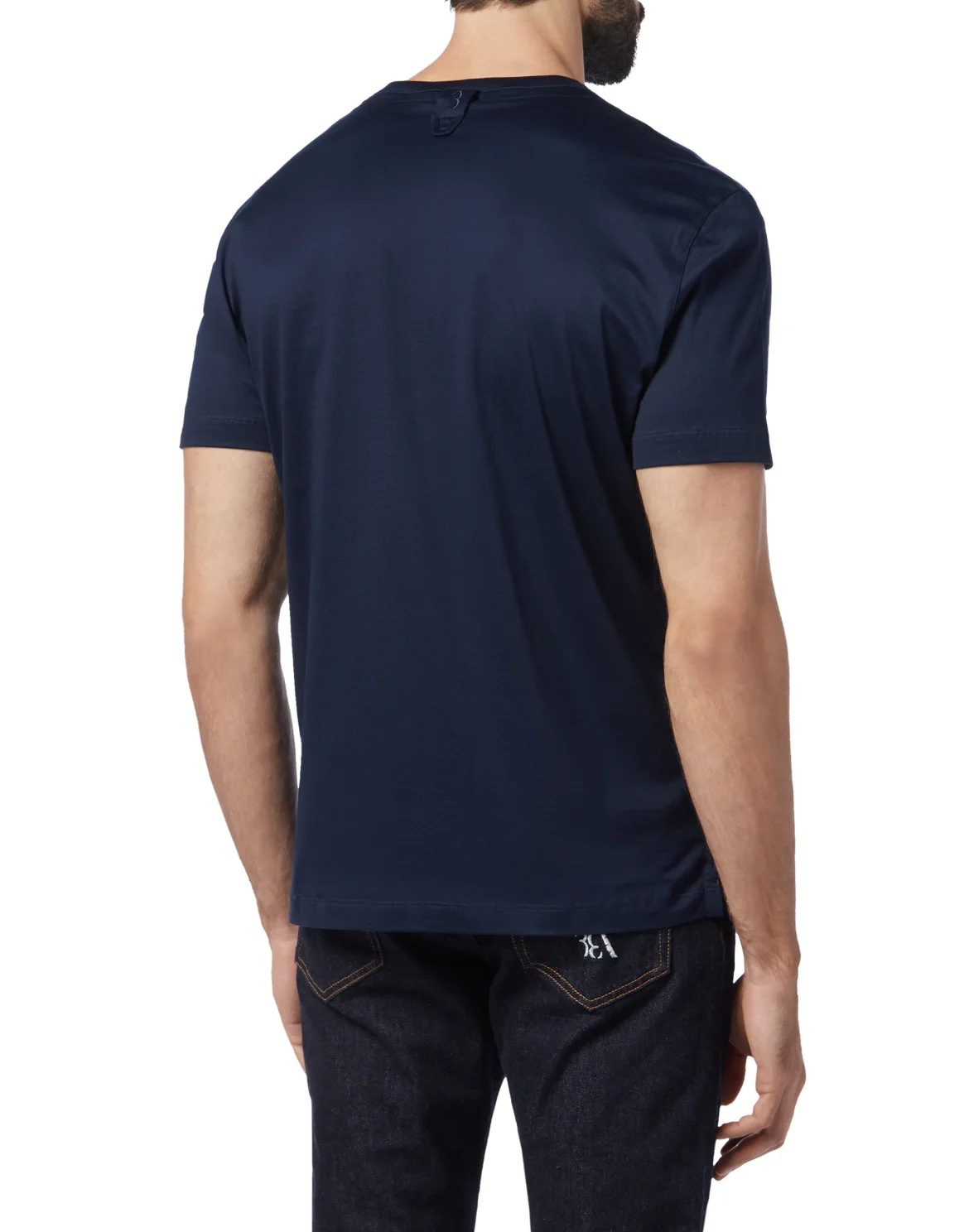 T-shirt V-Neck SS Crest, цвет: Синий